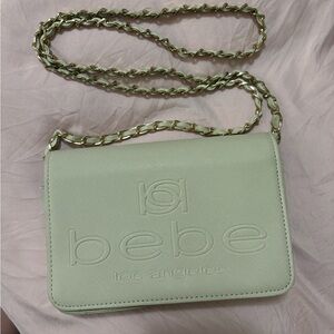 Bebe BEIGE Crossbody Bag with Chain Strap